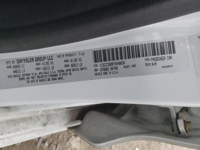 Photo 10 from auction – 2015 CHRYSLER 200 S with VIN 1C3CCCBB9FN548034