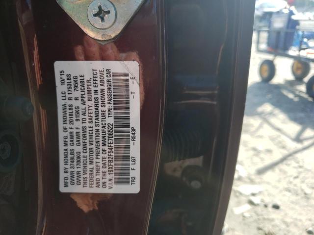 Photo 10 from auction – 2015 HONDA CIVIC LX with VIN 19XFB2F54FE706522