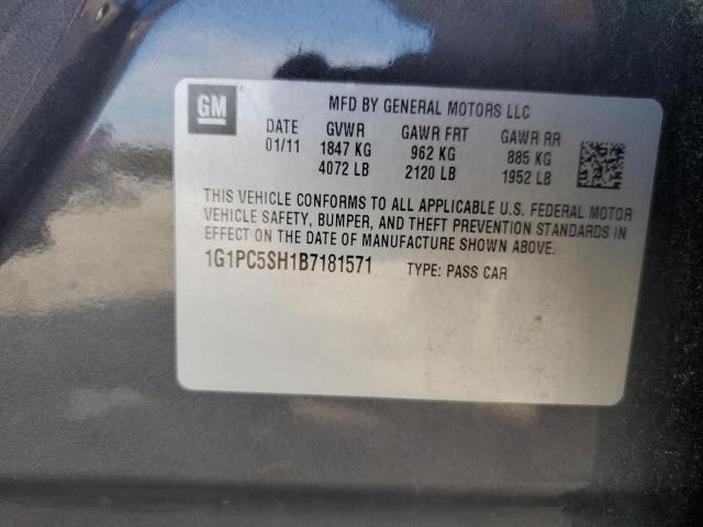 Photo 10 from auction – 2011 CHEVROLET CRUZE LS with VIN 1G1PC5SH1B7181571
