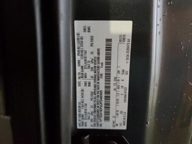 Photo 10 from auction – 2018 FORD F150 SUPER with VIN 1FTEX1EP2JFD40505