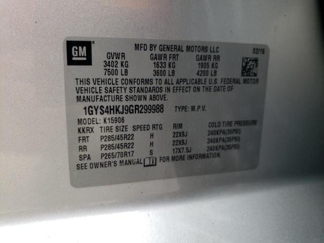 Photo 10 from auction – 2016 CADILLAC ESCALADE E with VIN 1GYS4HKJ9GR299988