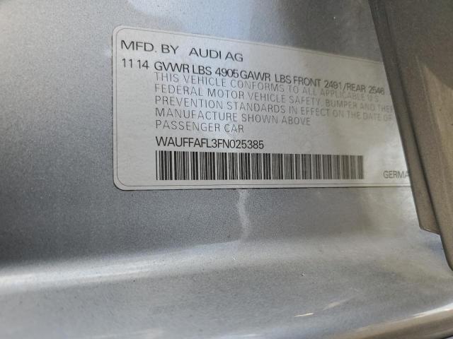 Photo 10 from auction – 2015 AUDI A4 PREMIUM with VIN WAUFFAFL3FN025385