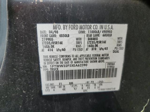Photo 10 from auction – 1999 FORD F350 SUPER with VIN 1FTWW32F5XEA62390