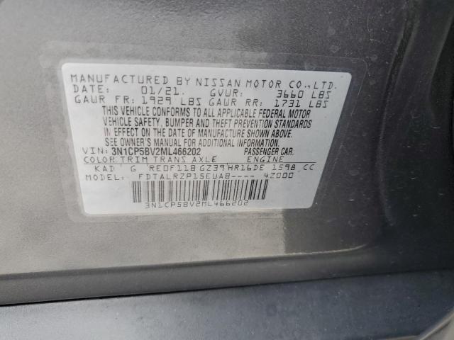 Photo 10 from auction – 2021 NISSAN KICKS S with VIN 3N1CP5BV2ML466202