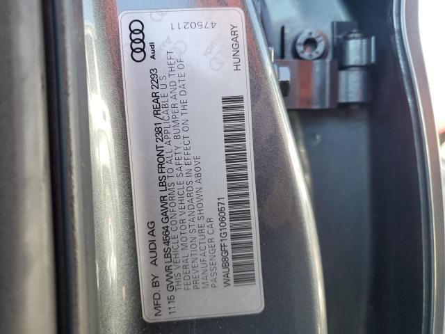 Photo 10 from auction – 2016 AUDI A3 PREMIUM with VIN WAUB8GFF1G1060571
