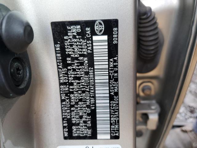 Photo 10 from auction – 2015 TOYOTA CAMRY LE with VIN 4T1BF1FK4FU938862