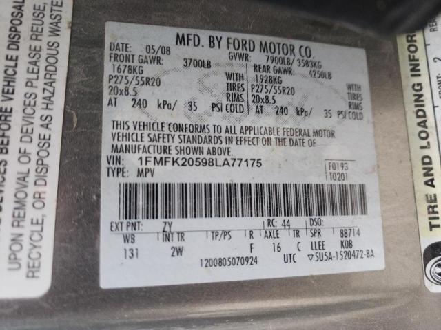 Photo 10 from auction – 2008 FORD EXPEDITION with VIN 1FMFK20598LA77175