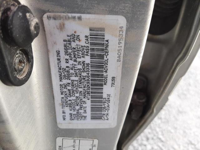 Photo 10 from auction – 2003 TOYOTA CAMRY LE with VIN 4T1BE32K93U643336