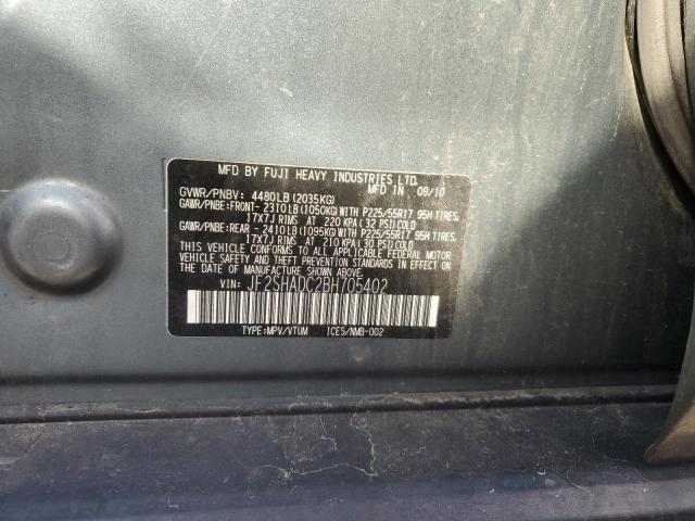 Photo 10 from auction – 2011 SUBARU FORESTER 2 with VIN JF2SHADC2BH705402