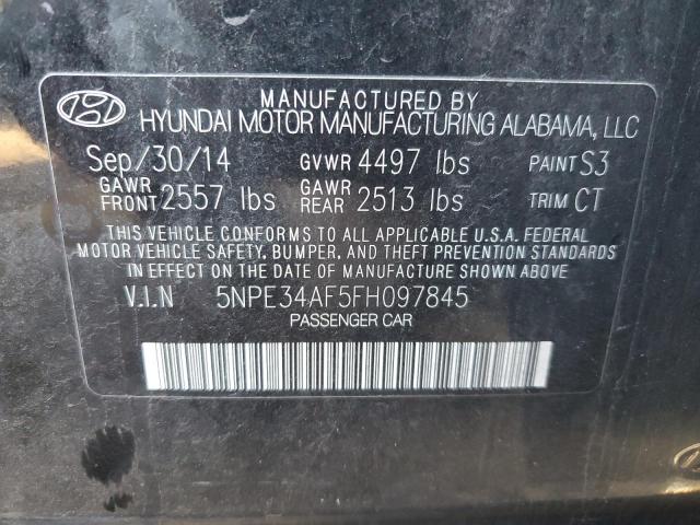 Photo 10 from auction – 2015 HYUNDAI SONATA SPO with VIN 5NPE34AF5FH097845