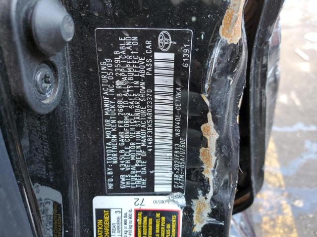 Photo 10 from auction – 2010 TOYOTA CAMRY BASE with VIN 4T4BF3EK5AR023370