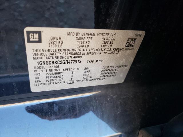 Photo 10 from auction – 2016 CHEVROLET TAHOE C150 with VIN 1GNSCBKC2GR472913