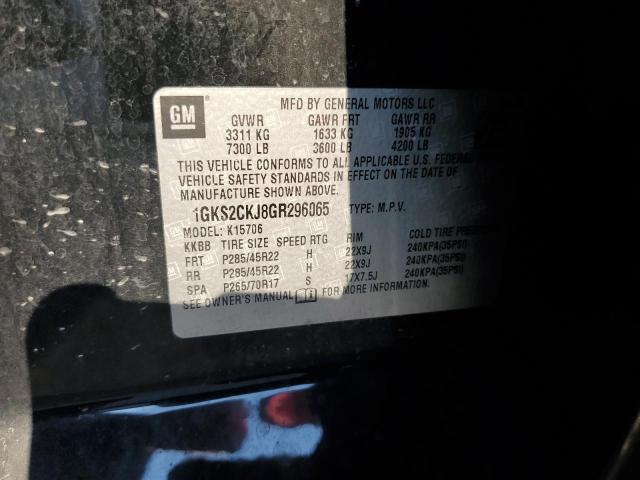 Photo 13 from auction – 2016 GMC YUKON DENA with VIN 1GKS2CKJ8GR296065