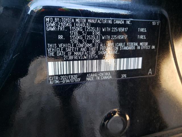 Photo 10 from auction – 2018 TOYOTA RAV4 LE with VIN 2T3BFREV3JW711754