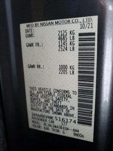 Photo 10 from auction – 2021 NISSAN MAXIMA SR with VIN 1N4AA6EVXMC516174