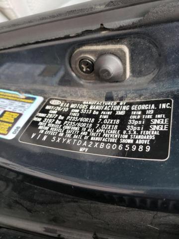 Photo 10 from auction – 2011 KIA SORENTO BA with VIN 5XYKTDA2XBG065989