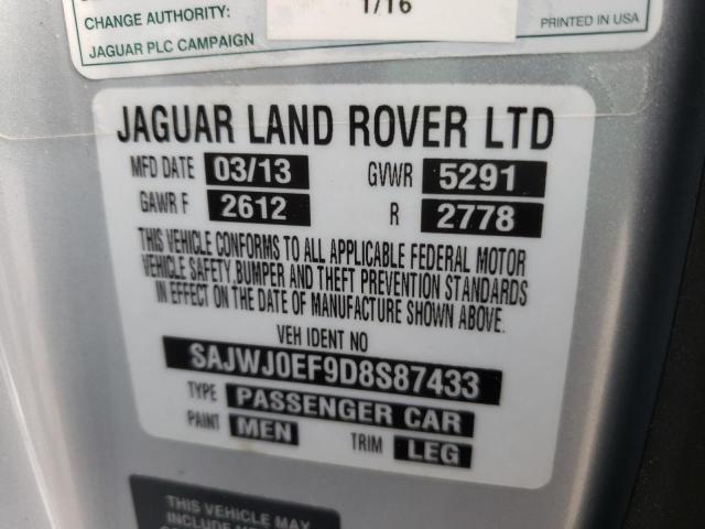 Photo 10 from auction – 2013 JAGUAR XF with VIN SAJWJ0EF9D8S87433