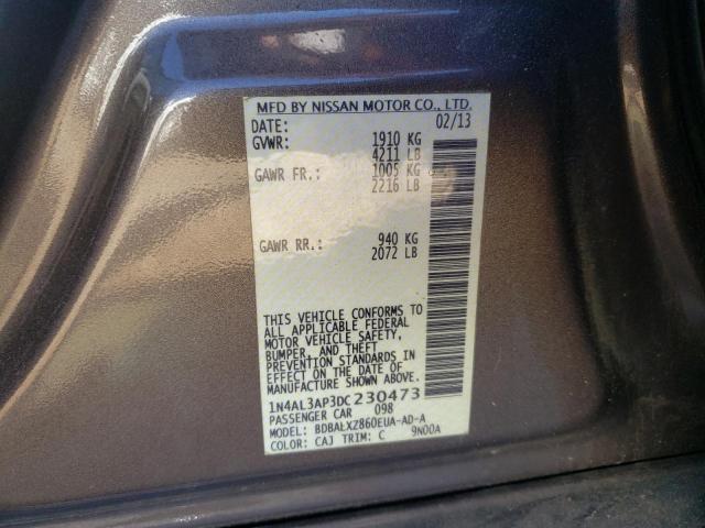 Photo 10 from auction – 2013 NISSAN ALTIMA 2.5 with VIN 1N4AL3AP3DC230473