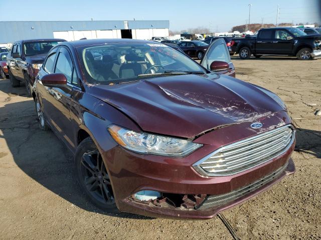 FORD FUSION SE 2018 with VIN 3FA6P0HD3JR239563 - Photo from auction