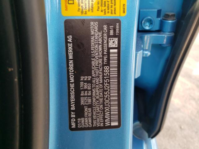 Photo 10 from auction – 2018 MINI COOPER S with VIN WMWXU3C55J2F51588