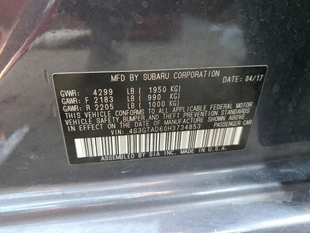 Photo 10 from auction – 2017 SUBARU IMPREZA PR with VIN 4S3GTAD60H3734853