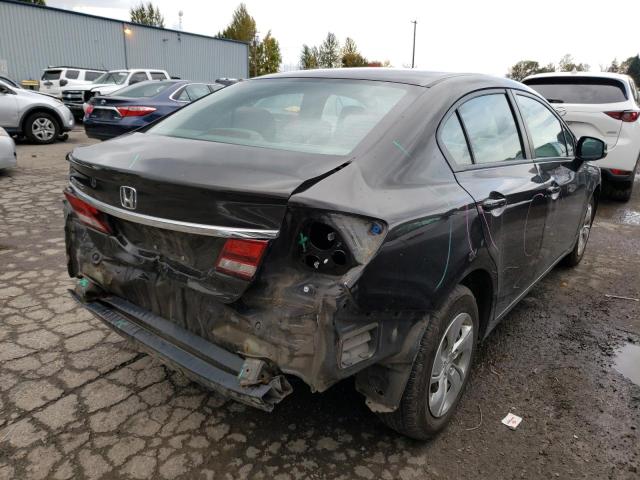 Photo 4 from auction – 2013 HONDA CIVIC LX with VIN 2HGFB2F57DH588176