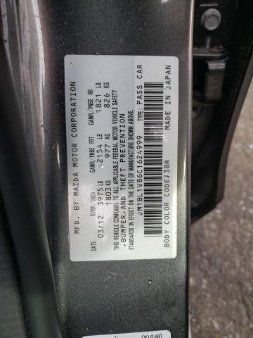 Photo 10 from auction – 2012 MAZDA 3 I with VIN JM1BL1V86C1624999