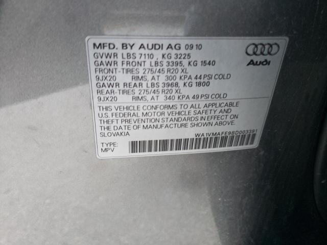 Photo 10 from auction – 2011 AUDI Q7 PRESTIG with VIN WA1VMAFE9BD003391