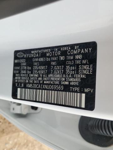 Photo 10 from auction – 2022 HYUNDAI TUCSON BLU with VIN KM8JBCA1XNU069569