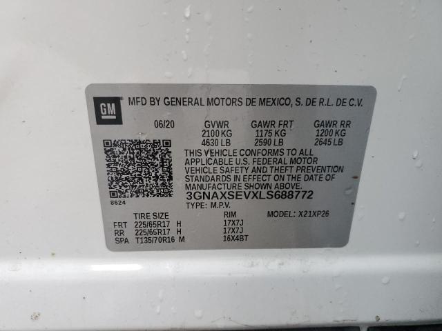Photo 10 from auction – 2020 CHEVROLET EQUINOX LS with VIN 3GNAXSEVXLS688772