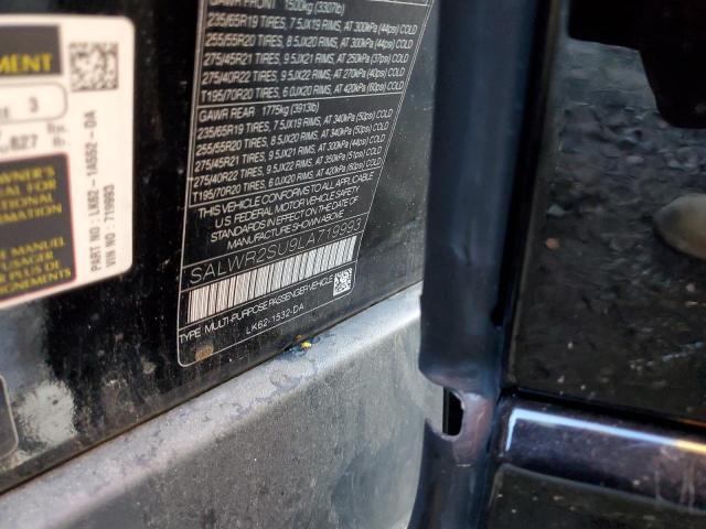 Photo 10 from auction – 2020 LAND ROVER RANGE ROVE with VIN SALWR2SU9LA719993