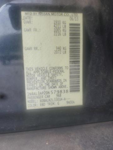 Photo 10 from auction – 2013 NISSAN ALTIMA 2.5 with VIN 1N4AL3AP2DN579838