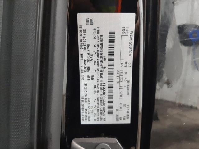 Photo 10 from auction – 2018 FORD ESCAPE S with VIN 1FMCU0F71JUB55619