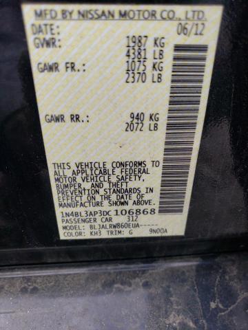 Photo 10 from auction – 2013 NISSAN ALTIMA 3.5 with VIN 1N4BL3AP3DC106868