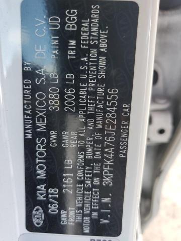 Photo 10 from auction – 2018 KIA FORTE LX with VIN 3KPFK4A76JE284556