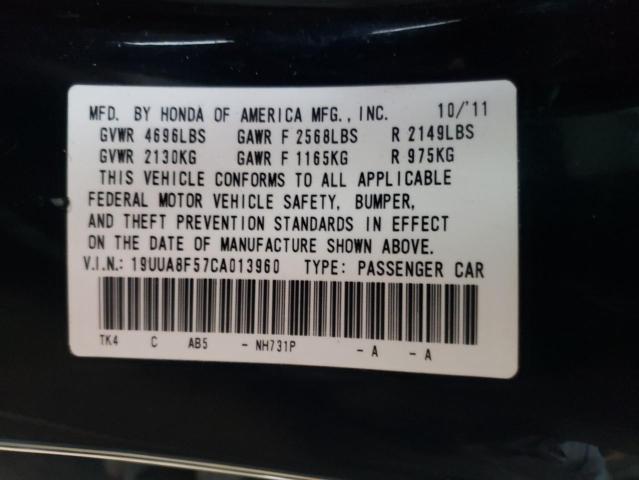 Photo 10 from auction – 2012 ACURA TL with VIN 19UUA8F57CA013960