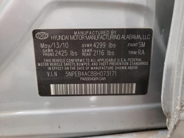 Photo 10 from auction – 2011 HYUNDAI SONATA GLS with VIN 5NPEB4AC8BH073171