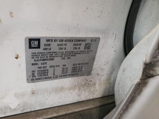 Photo 10 from auction – 2015 BUICK ENCORE CON with VIN KL4CJFSB0FB158082