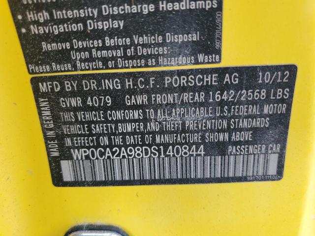 Photo 10 from auction – 2013 PORSCHE 911 CARRER with VIN WP0CA2A98DS140844