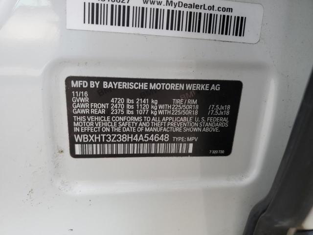 Photo 10 from auction – 2017 BMW X1 XDRIVE2 with VIN WBXHT3Z38H4A54648