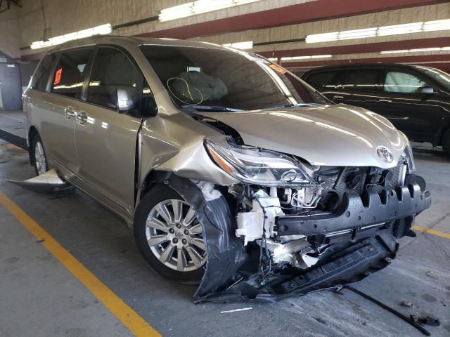 TOYOTA SIENNA XLE 2017 with VIN 5TDDZ3DC9HS149514 - Photo from auction