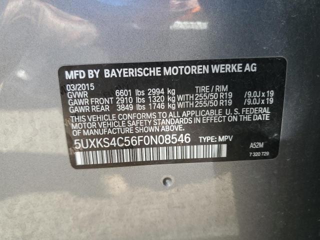 Photo 10 from auction – 2015 BMW X5 XDRIVE3 with VIN 5UXKS4C56F0N08546