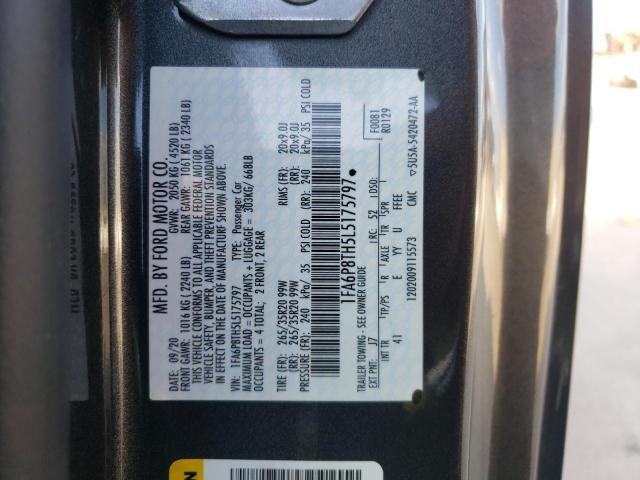 Photo 12 from auction – 2020 FORD MUSTANG with VIN 1FA6P8TH5L5175797