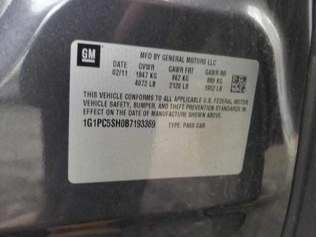 Photo 10 from auction – 2011 CHEVROLET CRUZE LS with VIN 1G1PC5SH0B7193369