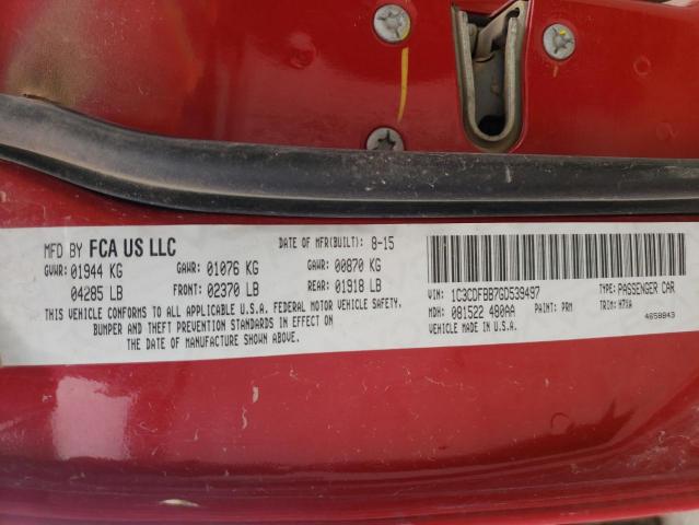 Photo 10 from auction – 2016 DODGE DART SXT with VIN 1C3CDFBB7GD539497