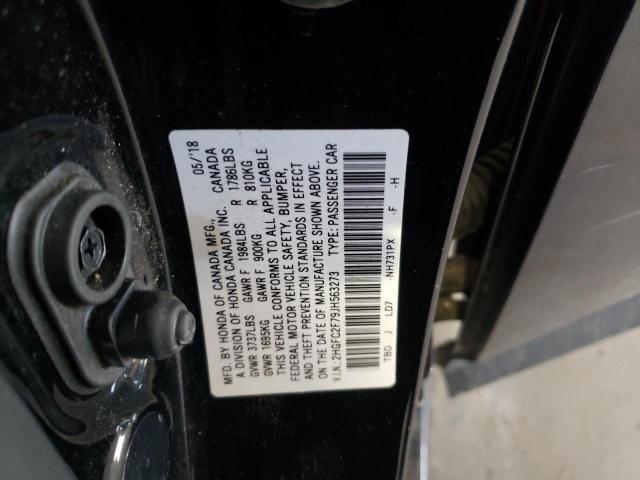 Photo 10 from auction – 2018 HONDA CIVIC EX with VIN 2HGFC2F79JH563273