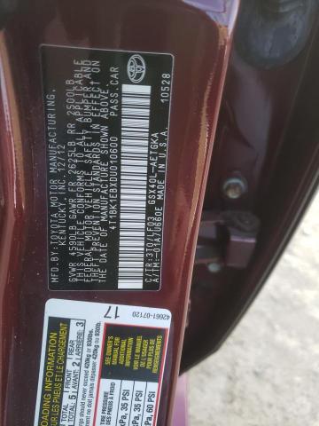 Photo 10 from auction – 2013 TOYOTA AVALON BAS with VIN 4T1BK1EBXDU010600