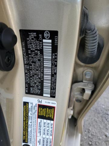 Photo 10 from auction – 2012 TOYOTA CAMRY BASE with VIN 4T1BF1FK4CU036627