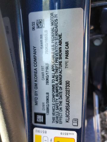 Photo 10 from auction – 2022 CHEVROLET SPARK 1LT with VIN KL8CD6SAXNC027330