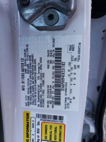 Photo 10 from auction – 2014 FORD FUSION SE with VIN 3FA6P0H94ER231182